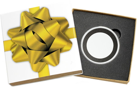 SilverTowne Natural Kraft Paper Gift Box with Gold Bow Box Sleeve